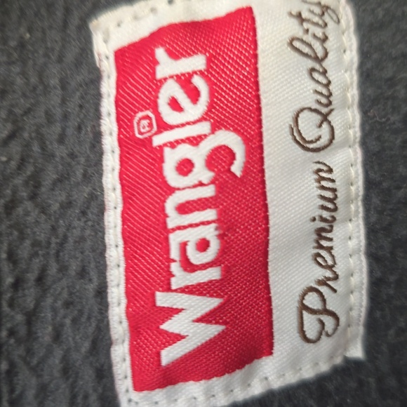 Wrangler Mens Gray Button-Up Fleece Shirt Jacket, Size M - Picture 3 of 4